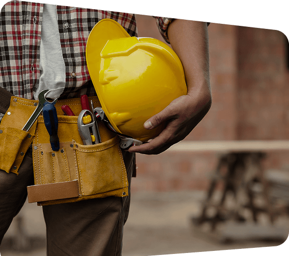 RidgebackBuilders crew with tools on site